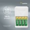 VARTA Chargeur Plug Charger, équipé de AA, blanc