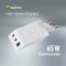 VARTA Adaptateur USB High Speed Charger, 65 W, blanc