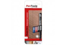 Pentel Marqueur permanent N50S, pointe ogive, étui de 4