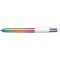 BIC Stylo à bille rétractable 4 Colours Gradient, assorti