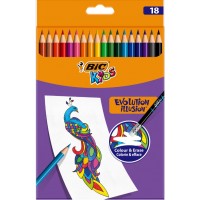 BIC KIDS Crayon de couleur EVOLUTION ILLUSION, gommable