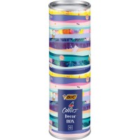 BIC Stylo à bille 4 Colours, boîte métallique de 8