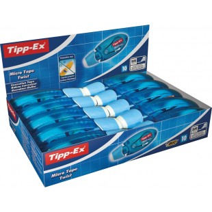 Lot de 10 : Tipp-Ex Ruban correcteur 'Micro Tape Twist', présentoir