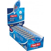 Lot de 10 : Tipp-Ex Roller correcteur Soft Grip, 4,2 mm x 10 m