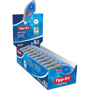 Lot de 10 : Tipp-Ex Roller correcteur Soft Grip, 4,2 mm x 10 m