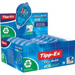 Lot de 10 : Tipp-Ex Roller correcteur 'ecolutions Easy Refill'