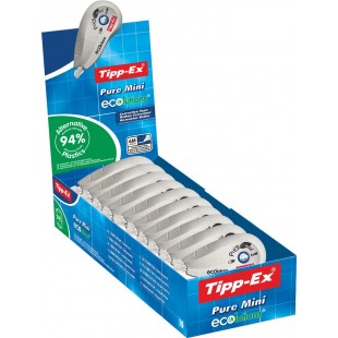 Lot de 10 : Tipp-Ex Roller correcteur 'ecolutions Pure Mini', présentoir