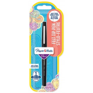 Paper:Mate Stylo feutre Flair, blister de 1, noir