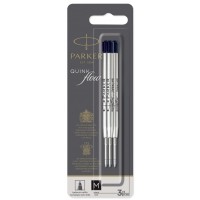 PARKER Recharge pour stylo QUINKflow, M, blister de 3, bleu