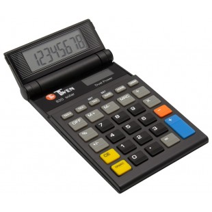 TWEN Calculatrice de poche 820 solaire, noir