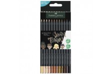 FABER-CASTELL Crayon de couleur triangulaire Black Edition