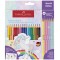 FABER-CASTELL Crayon de couleur triangulaire Colour, 10+3