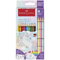 FABER-CASTELL Crayon de couleur triangulaire Colour GRIP