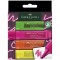 FABER-CASTELL Surligneur TEXTLINER 1546 NEON, étui de 8
