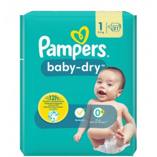 Pampers Couches baby-dry taille 6 Extra Large, 13-18 kg