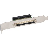 SCSI III U320 Équerre de fente, InLine®, 68 broches mini Sub D fem./fem., interne/externe