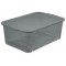 keeeper Bac de rangement 'wilma', gris transparent