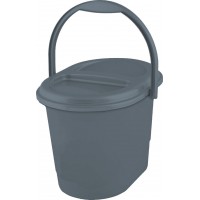 keeeper Seau à déchets bio elsa, 13 litres, eco-grey