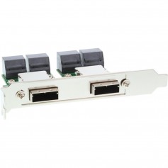 Support InLine® Dual SAS PCI 2x ext. SFF-8088 int. 8x SATA