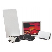 APS Porte-menu de table, 60 x 45 x 40 mm, argent