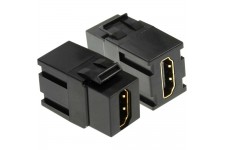 Module Snap-In HDMI InLine® Type A femelle à A femelle noir