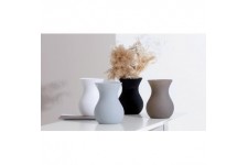 Ritzenhoff & Breker Vase 'ANNALENA', en verre, gris mat