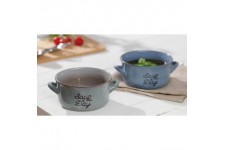 Lot de 6 : Ritzenhoff & Breker Tasse à soupe 'TASTY BLAU', 570 ml