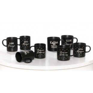 Lot de 4 : Ritzenhoff & Breker Kaffeebecher 'SVART', 390 ml