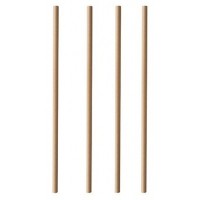 PAPSTAR Paille en papier 'pure', 200 mm, brun