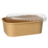 PAPSTAR Barquette d'emballage 'pure', 750 ml, brun