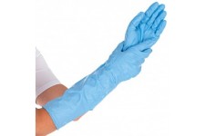 HYGOSTAR Gant nitrile EXTRA SAFE SUPERLONG, XL, bleu