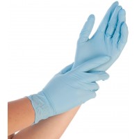 HYGOSTAR Gant nitrile CONTROL, XL, poudré, bleu