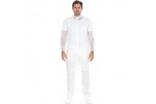 Lot de 50 : HYGOSTAR Blouse visiteur avec fermeture autoagrippante, L