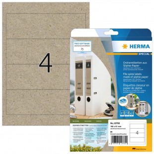 HERMA Étiquette pour dos de classeur, papier silphie