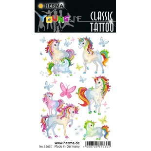 HERMA Tatouage CLASSIC 'Coeurs multicolores'