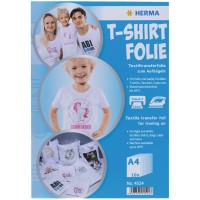 HERMA Feuille de transfert pour T-shirt, A4, textiles clairs