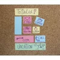 RNK Verlag Rouleau de recharge de notes adhésives, rose