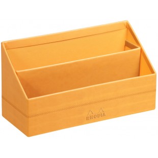 RHODIA Porte-courrier, en simili cuir, bronze