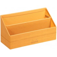 RHODIA Porte-courrier, en simili cuir, bleu nuit