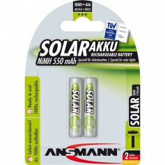 Ansmann Pile rechargeable NiMH "Solar", Micro (AAA), 550mAh, 2pcs. Blister (1311-0001)