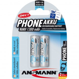 Ansmann "Phone DECT" accumulateur NiMH, Mignon (AA), 1300 mAh, 2 pcs. (5030802)