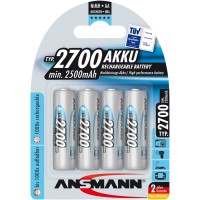 Ansmann accumulateur NiMH, Mignon (AA), 2700mAh, 4 x blister (5030842)