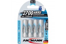 Ansmann accumulateur NiMH, Mignon (AA), 2700mAh, 4 x blister (5030842)