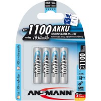 Ansmann accumulateur NiMH, Micro (AAA), 1100mAh, 4 x blister (5035232)