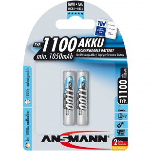 Ansmann accumulateur NiMH, Micro (AAA), 1100mAh, 2 x blister (5035222)