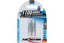 Ansmann accumulateur NiMH, Micro (AAA), 1100mAh, 2 x blister (5035222)