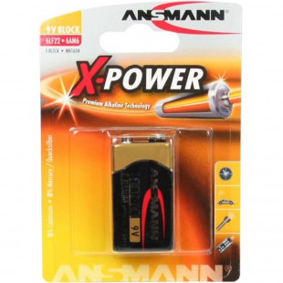 Ansmann alcaline batterie haut de gamme, 9 Volt Block (E), 1 pcs. (5015643)