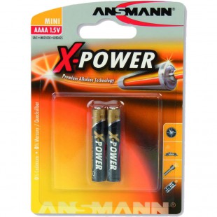 Ansmann pile alcaline X-Power, (AAAA), pack de 2 (1510-0005)