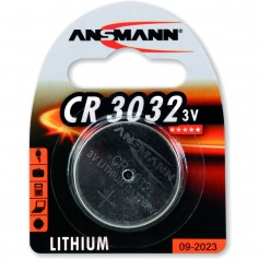 Ansmann pile bouton 3V Lithium CR3032, blister 1 pièce (1516-0013)