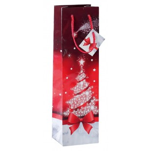 sigel Sac cadeau de Noël pour bouteille 'Shining Stars'